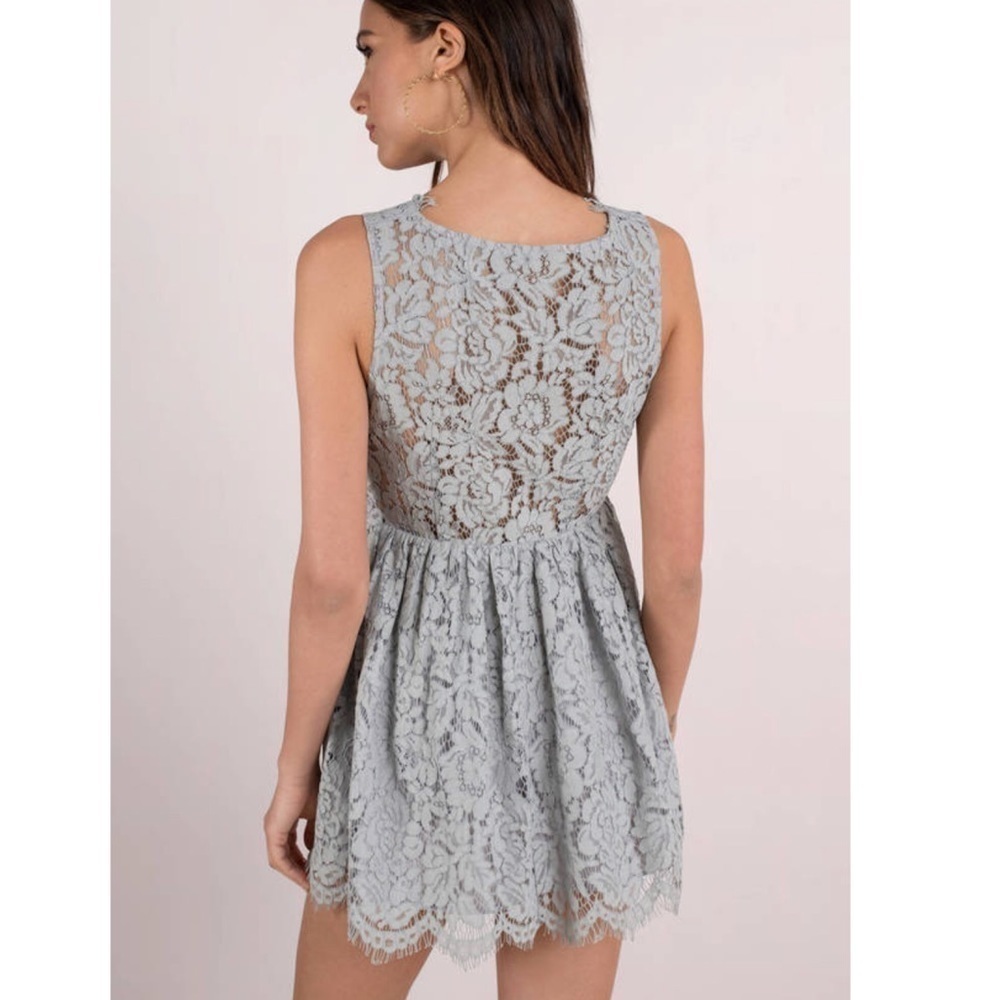 Lauren Vintage Blue Skater Dress - Picture 2 of 8